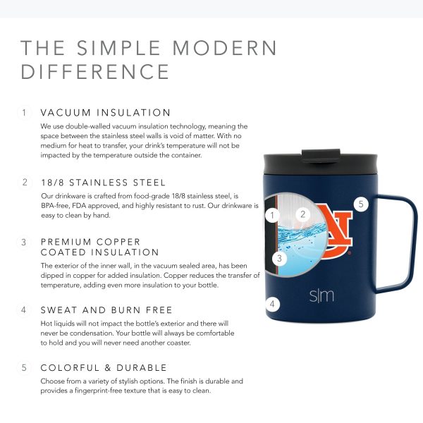 Collegiate Scout Coffee Mug with Flip Lid - Image 2